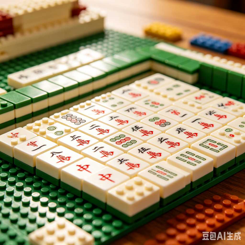colorful mini mahjong tiles