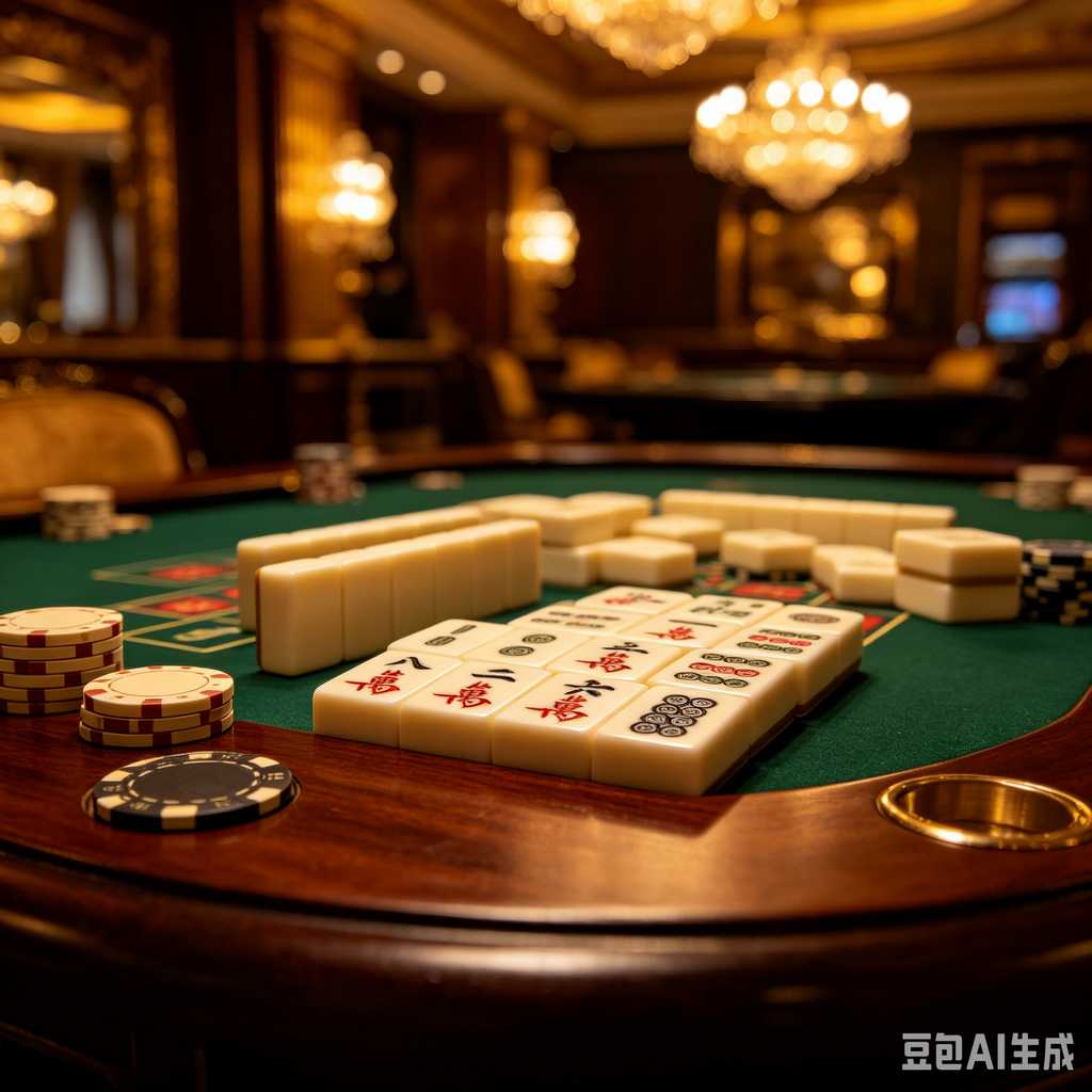 bamboo wood mahjong set